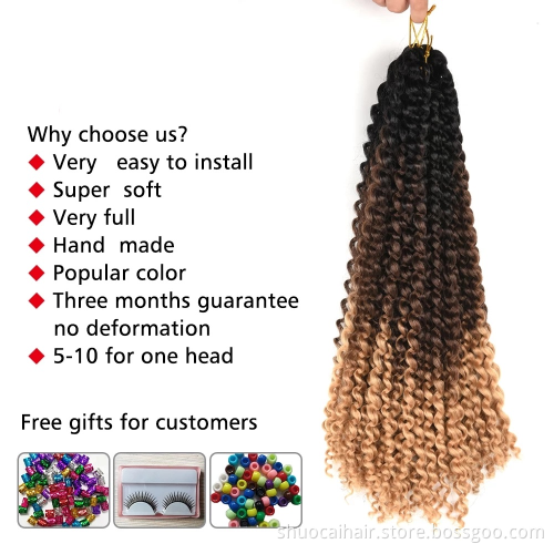 Hot Selling Onst 18inch 24inch Passion Twist Hair Synthetic Crochet Wave Braid Hair Extension Spring Twist Hair
